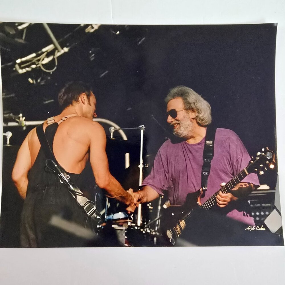 Jerry Garcia & Bob Weir Concert Photo By Rob Cohn 8x10 Glossy Print Musicians